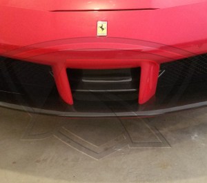 Ferrari 488 GTB and Ferrari 488 Spider Carbon Fiber Front Spoiler Cover (Like OEM)