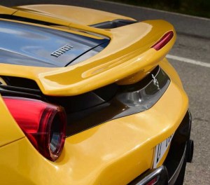 Ferrari 488 Pista OEM Carbon Fiber Rear Bumper Strip
