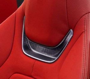 Ferrari Portofino Factory OEM Carbon Fiber Headrest Inserts