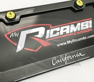 Ferrari California Carbon Fiber License Plate Frame 
