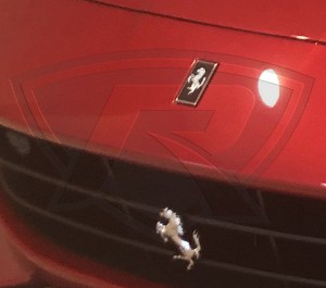 Ferrari Carbon Fiber Hood Badge with Cavallino